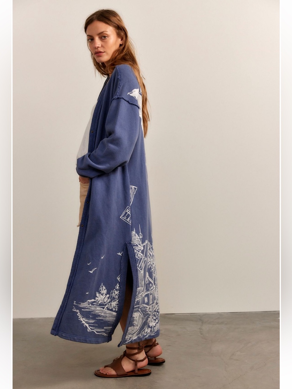 Free People Dutch Maxi Cardigan